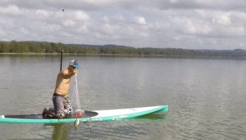 paddle board fishing